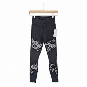 Urban Savage Lace Leggings Black White Size Extra Small